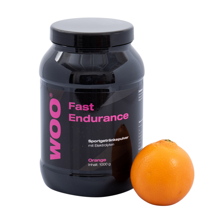 Getränk WOO Fast Endurance orange 1000g