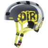 uvex kid 3 dirtbike grey-lime kids