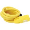 Contec Spiralkabelschloss Neoloc neon, gelb