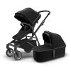 THULE Kinderwagen (Buggy) SLEEK inkl. Bassinet midnight black/black
