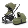 THULE Kinderwagen (Buggy) SLEEK inkl. Bassinet soft green/black