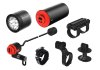 Knog Scheinwerfer PWR MTB 2000 Set mit Helm- und Lenkerhalter black 