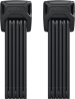 Abus Faltschloss Bordo 6000K/90 TwinSet mit 2 Halter SH 6000/90 schwarz 