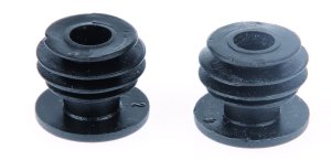 Lenkerend-Zapfen Kunststoff 20.3 mm  schwarz 