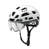 CP Bike CYLITE Helmet visor clear white matt/black shiny L/XL