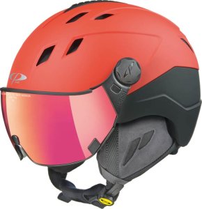 CP Ski CORAO+ Helmet red soft touch/black soft touch / Visor Nr.28 XL