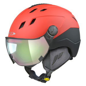 CP Ski CORAO+ Helmet red soft touch/black soft touch / Visor Nr.20 XL