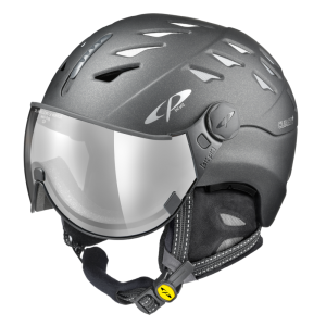 CP Ski CUMA Cashmere Helmet sparkling graphite soft touch / Visor Nr.13 M