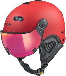 CP Ski CARACHILLO Helmet red soft touch / Visor Nr.28 M