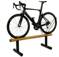 BiciSupport Ausstellungsständer hori- zontal f.1 Bike Nr. 202W schwarz + Holz 
