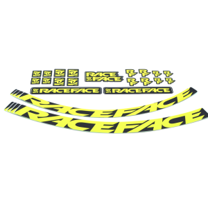 Race Face Decal Kit Next R 36/ARC 36 C/ARC 40/AR 40 one size neon yellow
